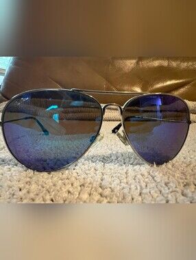 Maui Jim Mavericks Aviator Men's Sunglasses with Blue Mirrored Lenses